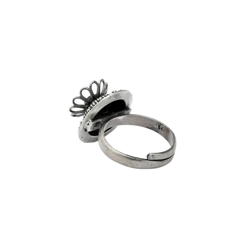 925 Silver Floral Ring at best price
