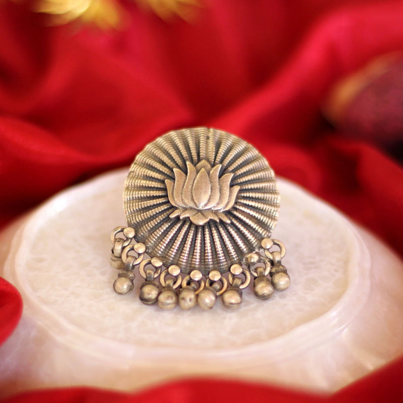Buy wholesale Lotus Ring, 925 Sterling Silver Ring - silver - US7