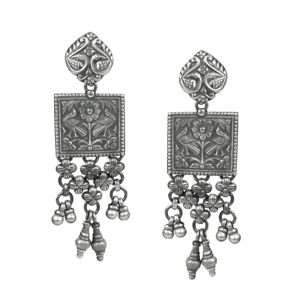 Handmade Round Dangle Filigree Earrings – Sonoran Sky Jewelry