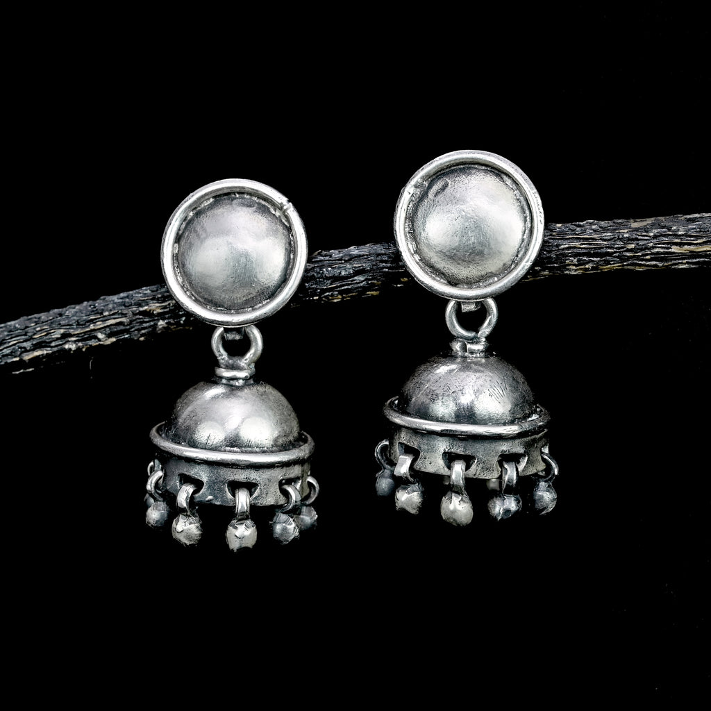 Silver Jhumkas – thevellishop