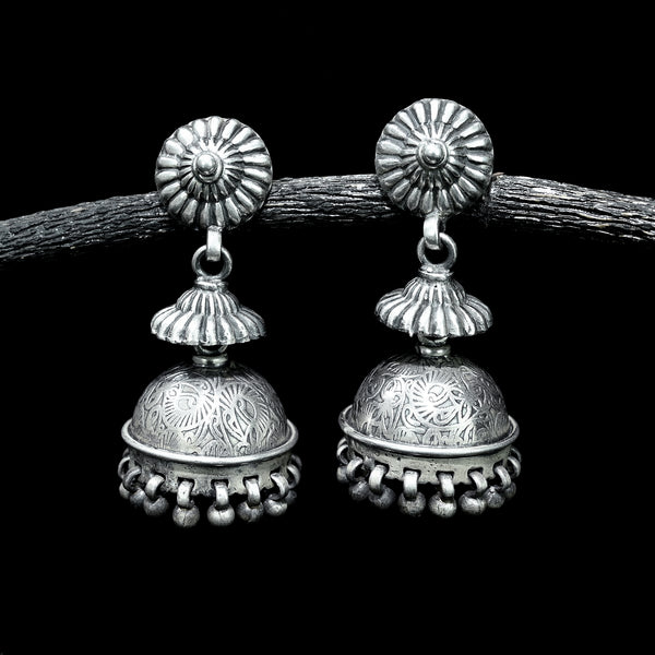 Tribal 925 Silver Long jhumki Earring