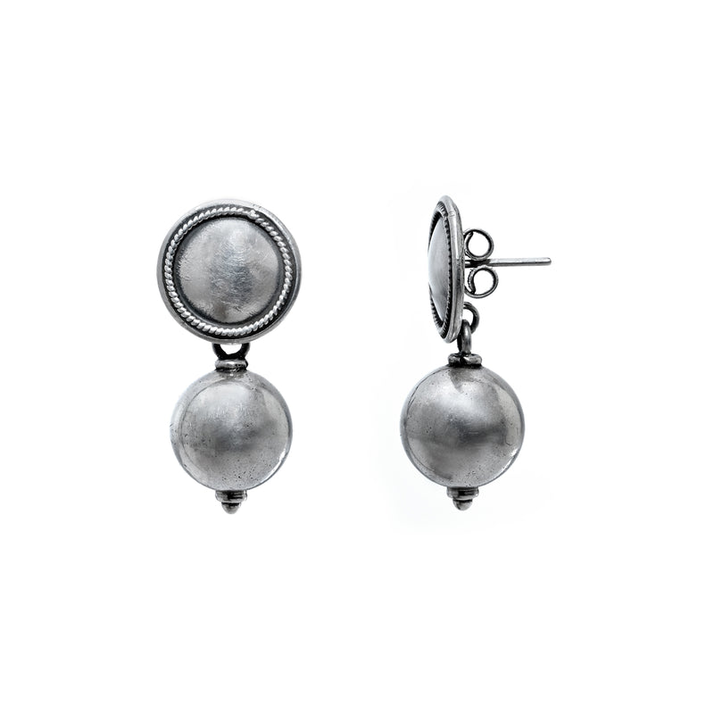 925 Silver ball Earring