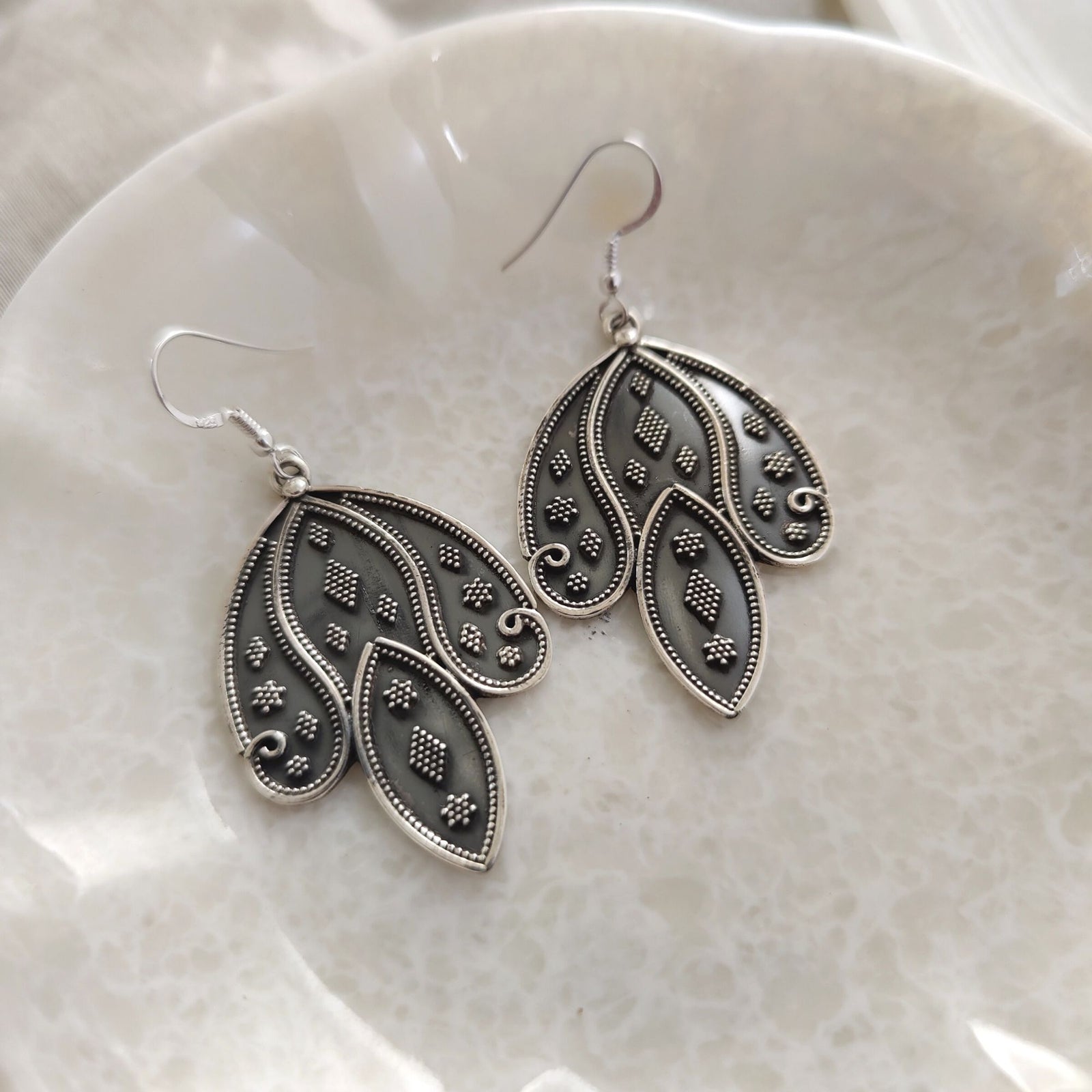 925 Sterling Silver Dangle Drop Earrings – Joharcart