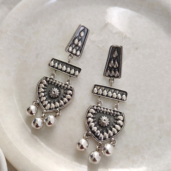 925 Sterling Silver Long Dangle Earrings