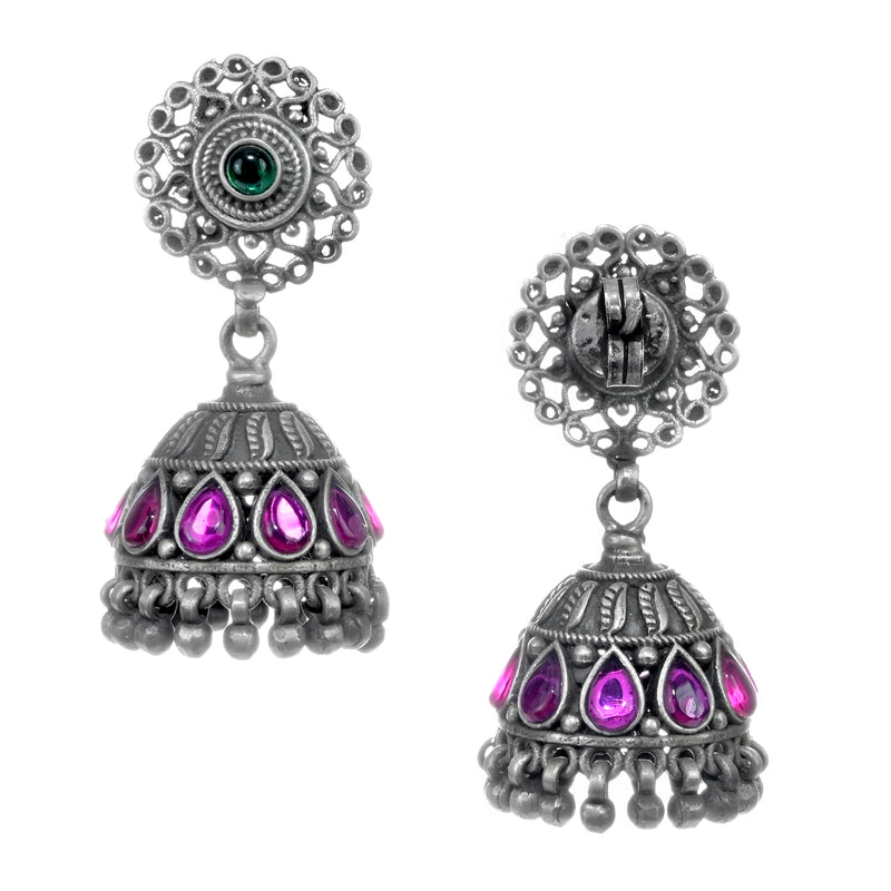 925 Sterling Silver Jhumka Earrings