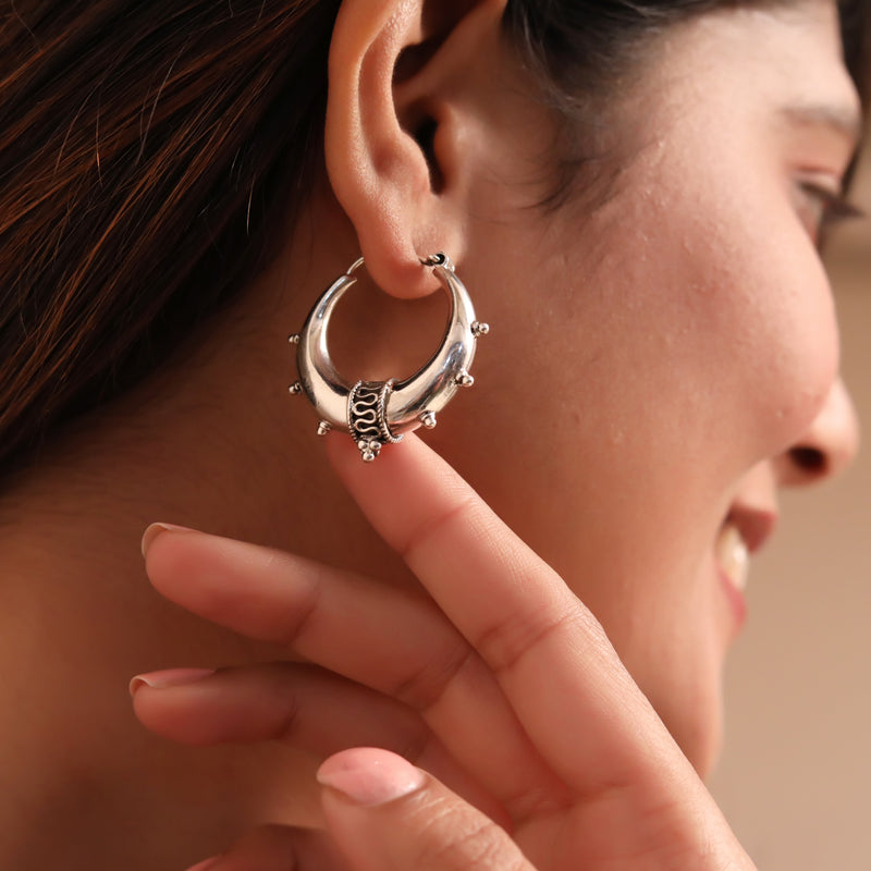 925 Silver Hoop Earring