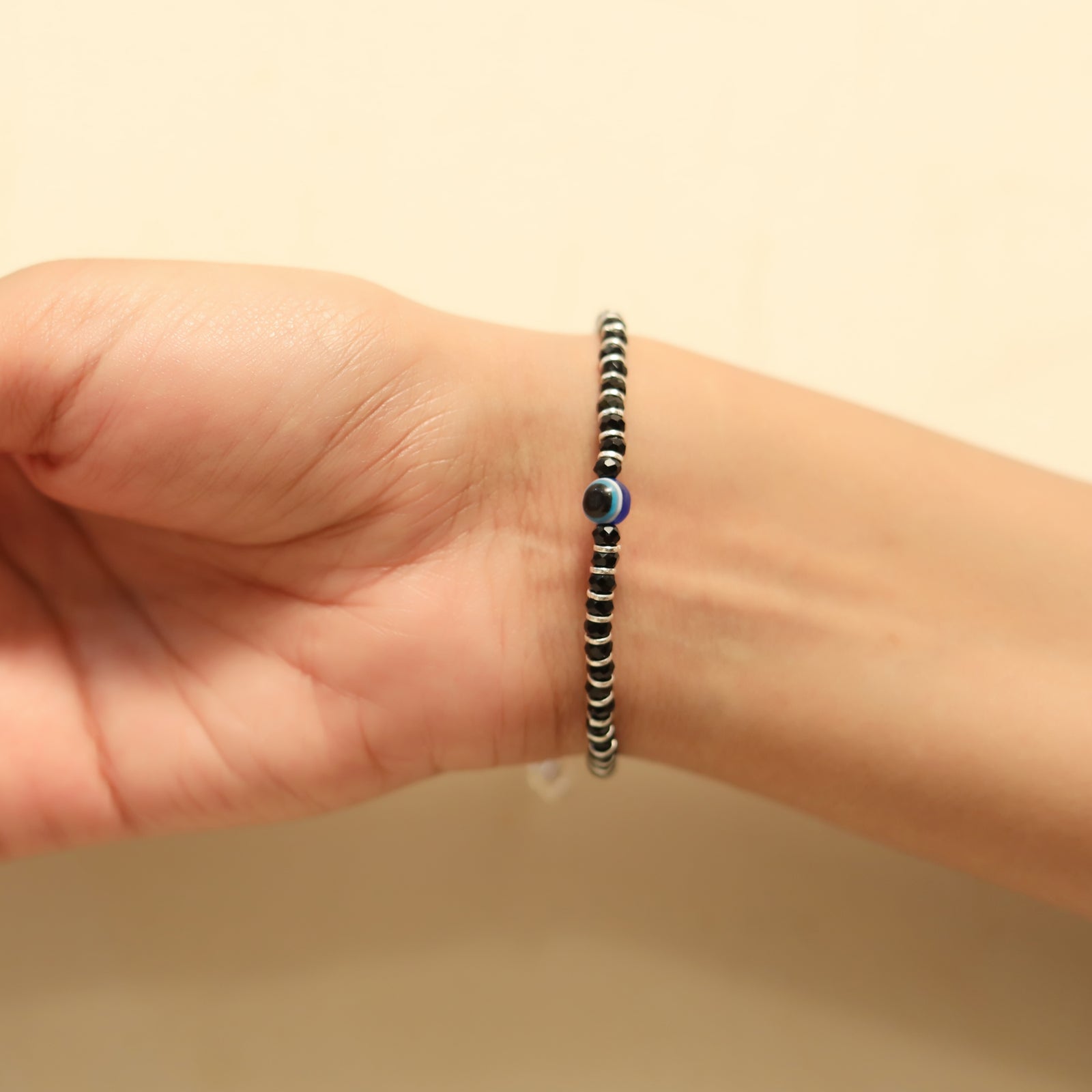 Nazar battu bracelet in silver hotsell