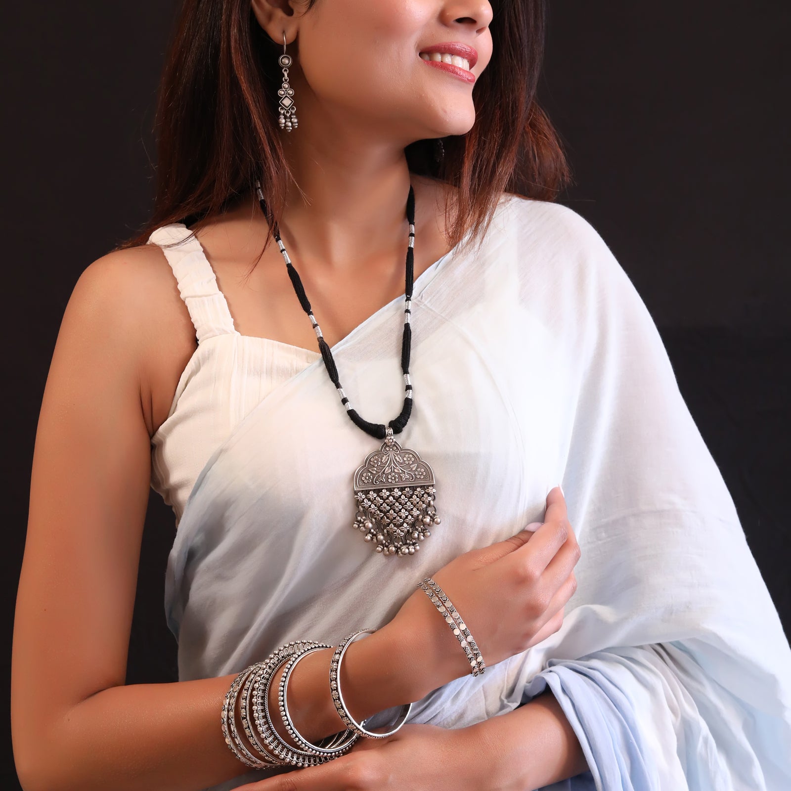 925 Silver Tribal Handcrafted Necklace – Joharcart