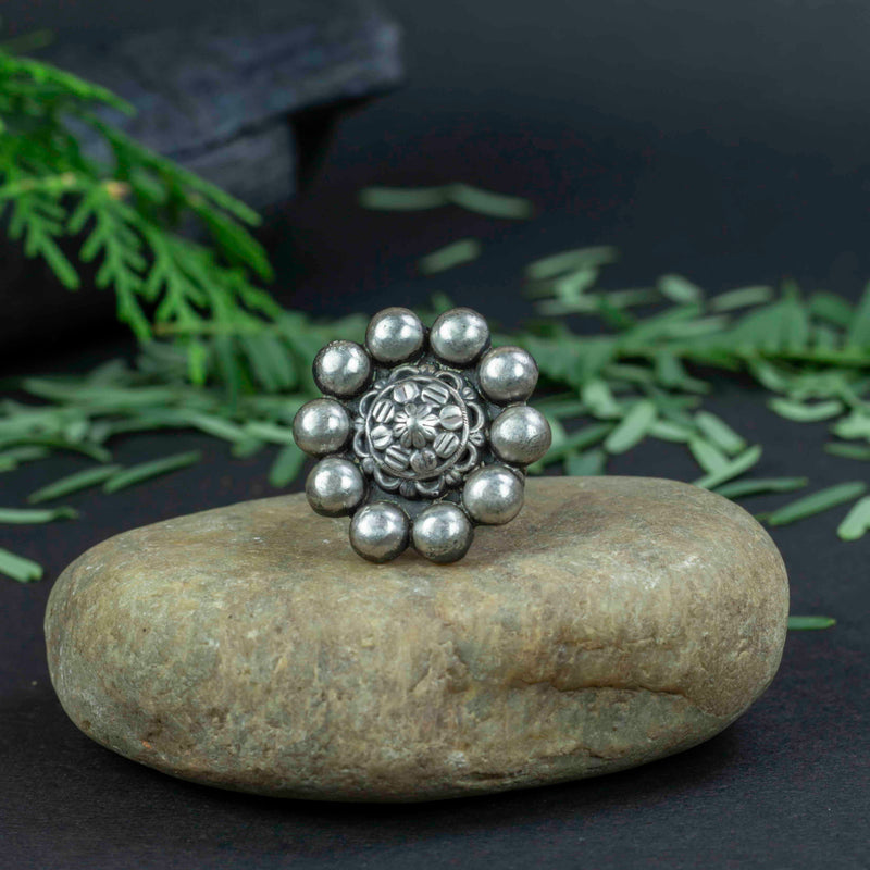 sterling silver ethnic ring