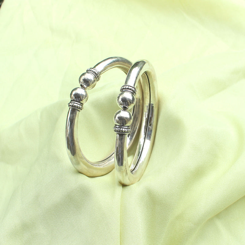 Sterling Silver Chandi Ka Kada Hath Ka 925 Sterling Silver Plain