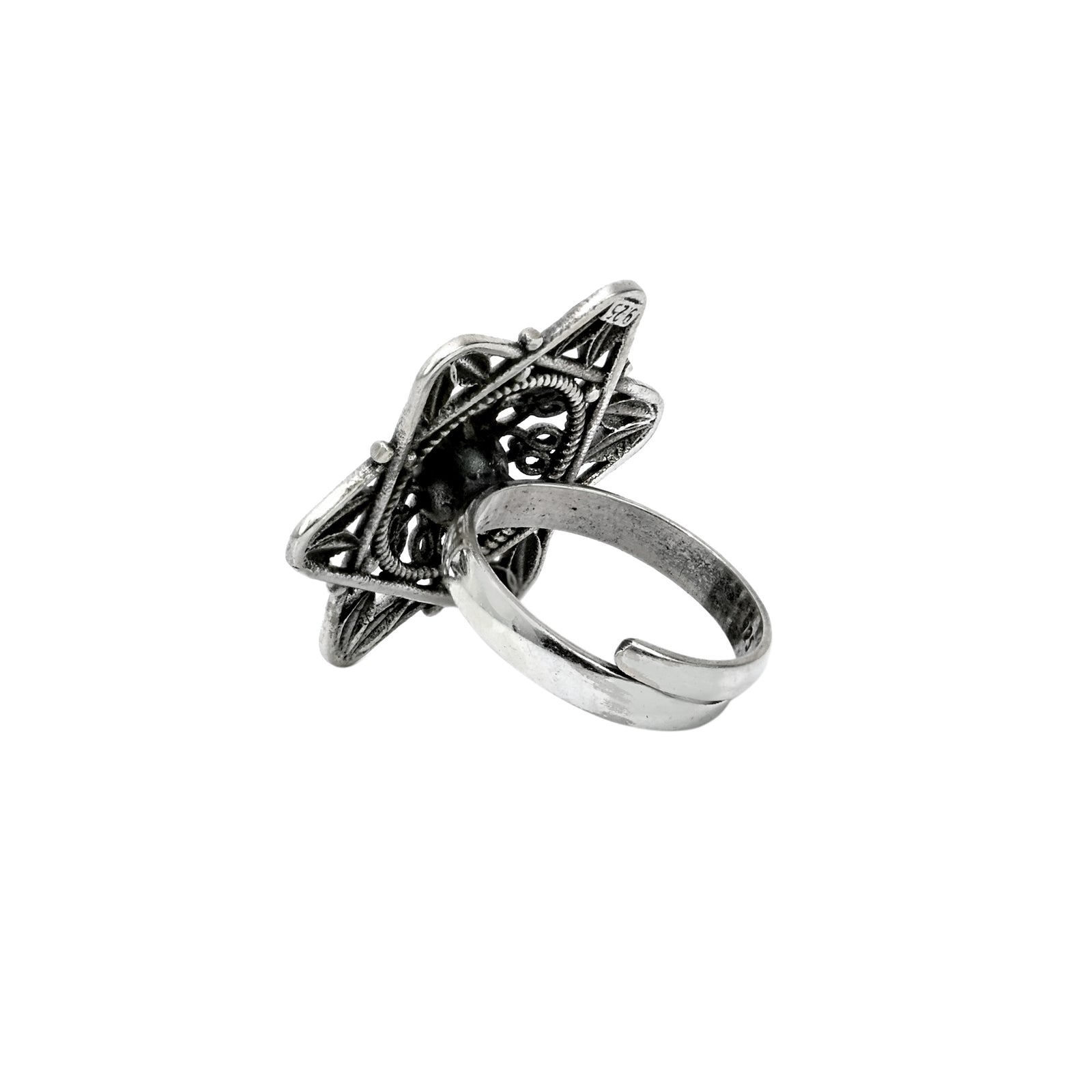 925 Silver Star shaped Silver ring – Joharcart