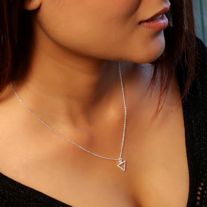 925 Sterling Silver Trio Pendant With Chain
